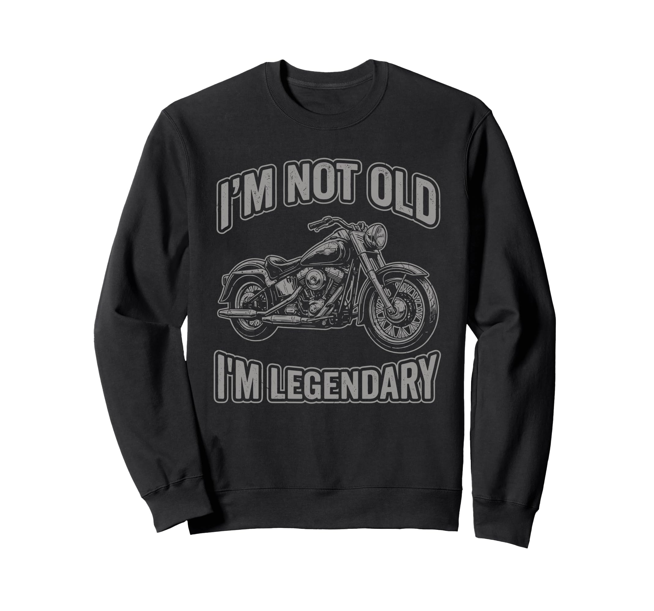 Legendary Rider Motorcycle Funny Sweatshirt - Aesthetic Graphic for Adults - T-Shirt, Sweatshirt, Hoodie