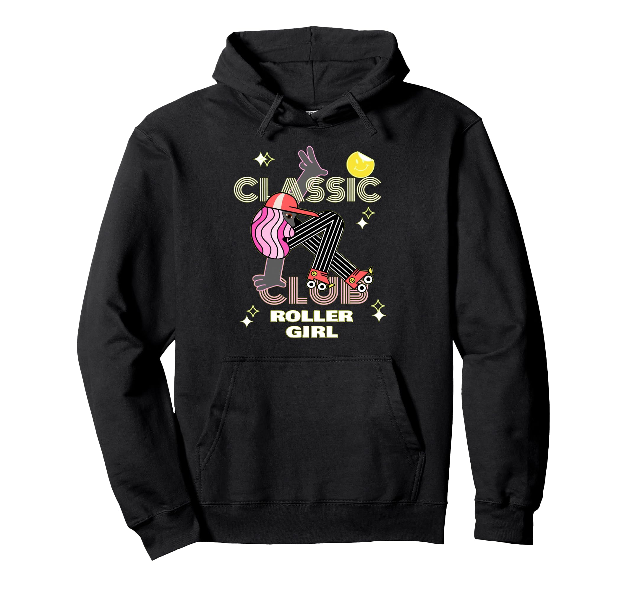 Funny Roller Skates 80S Aesthetic Hoodie - Minimalist Print Unisex - T-Shirt, Sweatshirt, Hoodie