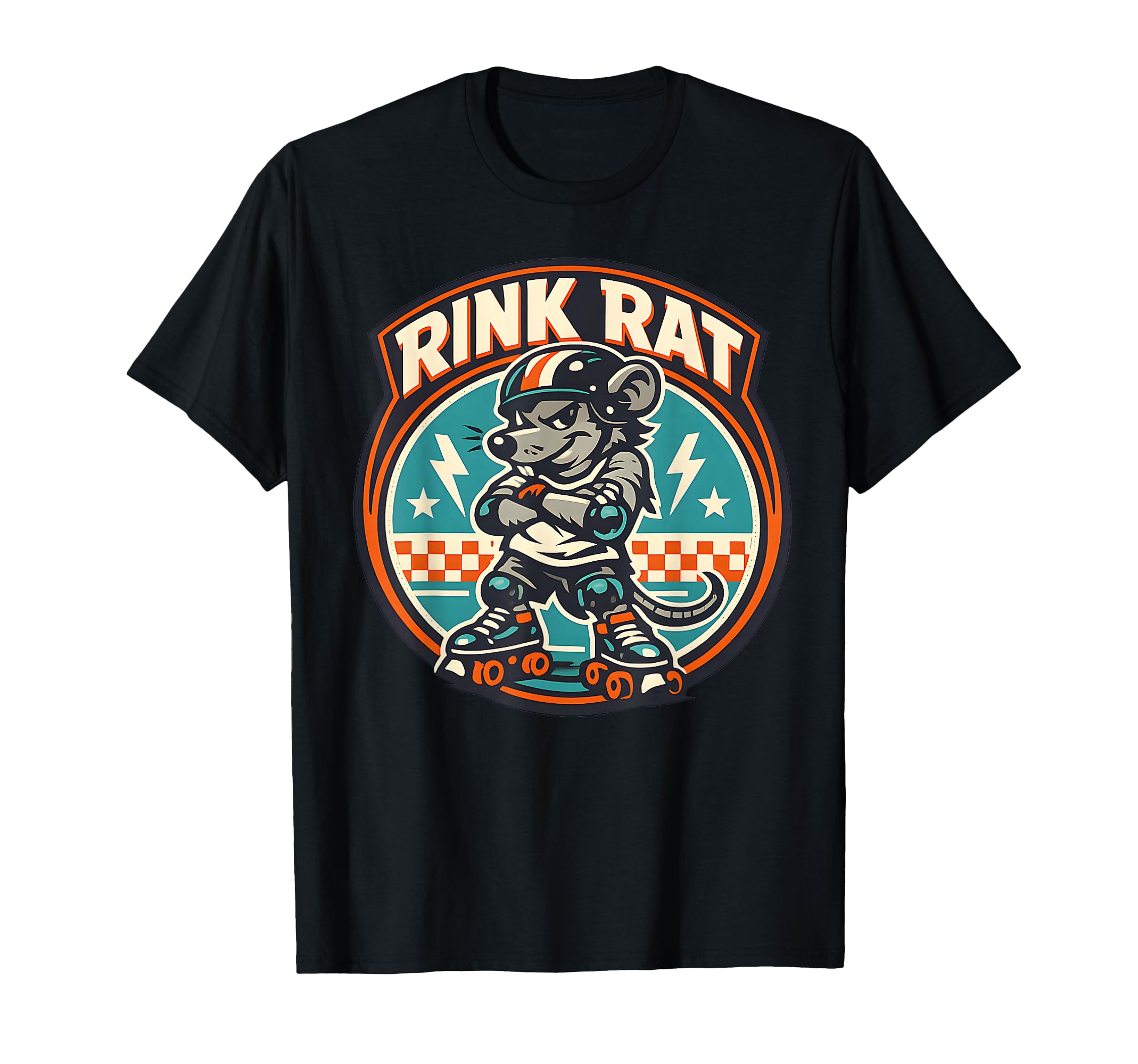 Rink Rat Roller Derby Rollerskater T-Shirt - Novelty Apparel Men Women - T-Shirt, Sweatshirt, Hoodie