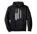 Lgbtq Gay Pride Rainbow Distressed Hoodie - Trendy Graphic for Adults - T-Shirt, Sweatshirt, Hoodie
