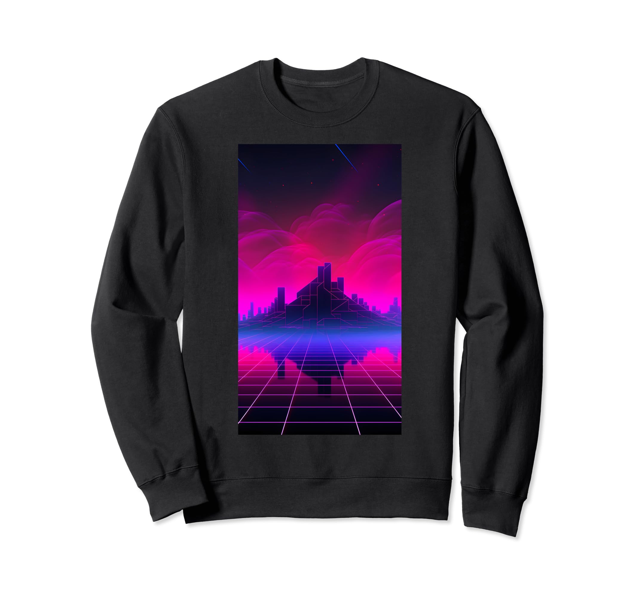 Retrowave 80S Vaporwave Synthwave Sweatshirt - Graphic Print for Adults - T-Shirt, Sweatshirt, Hoodie