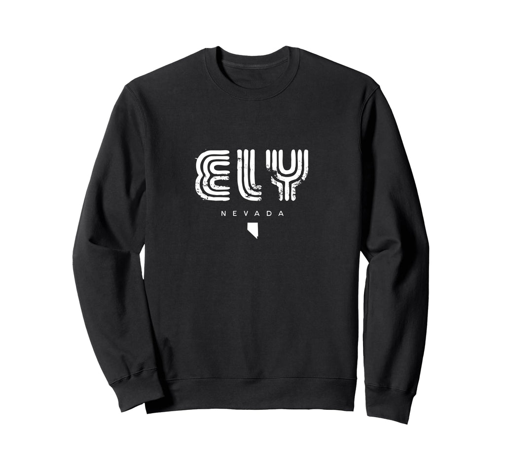 Ely Nevada Nv 70S 80S Type Sweatshirt - Aesthetic Graphic Men Women - T-Shirt, Sweatshirt, Hoodie