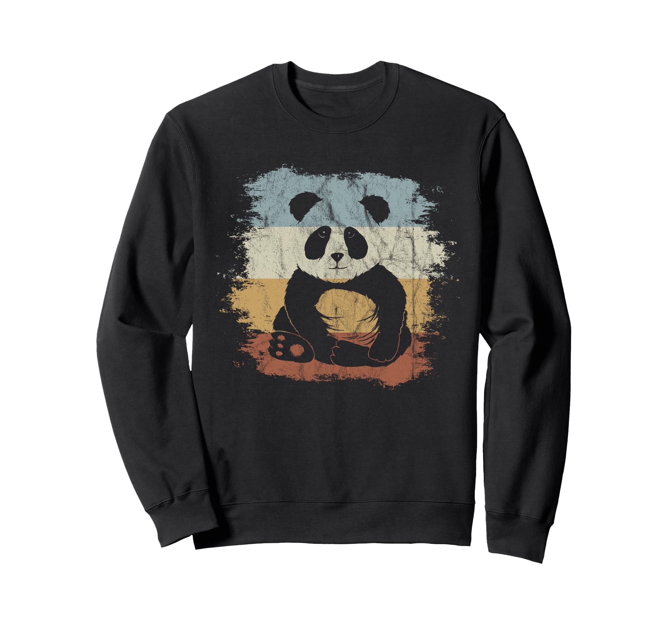 Funky 80S Panda Bear Silhouette Sweatshirt - Fun Novelty Design Unisex - T-Shirt, Sweatshirt, Hoodie