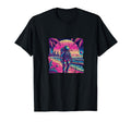 Synthwave Astronaut Beach 80S T-Shirt - Minimalist Print for Adults - T-Shirt, Sweatshirt, Hoodie