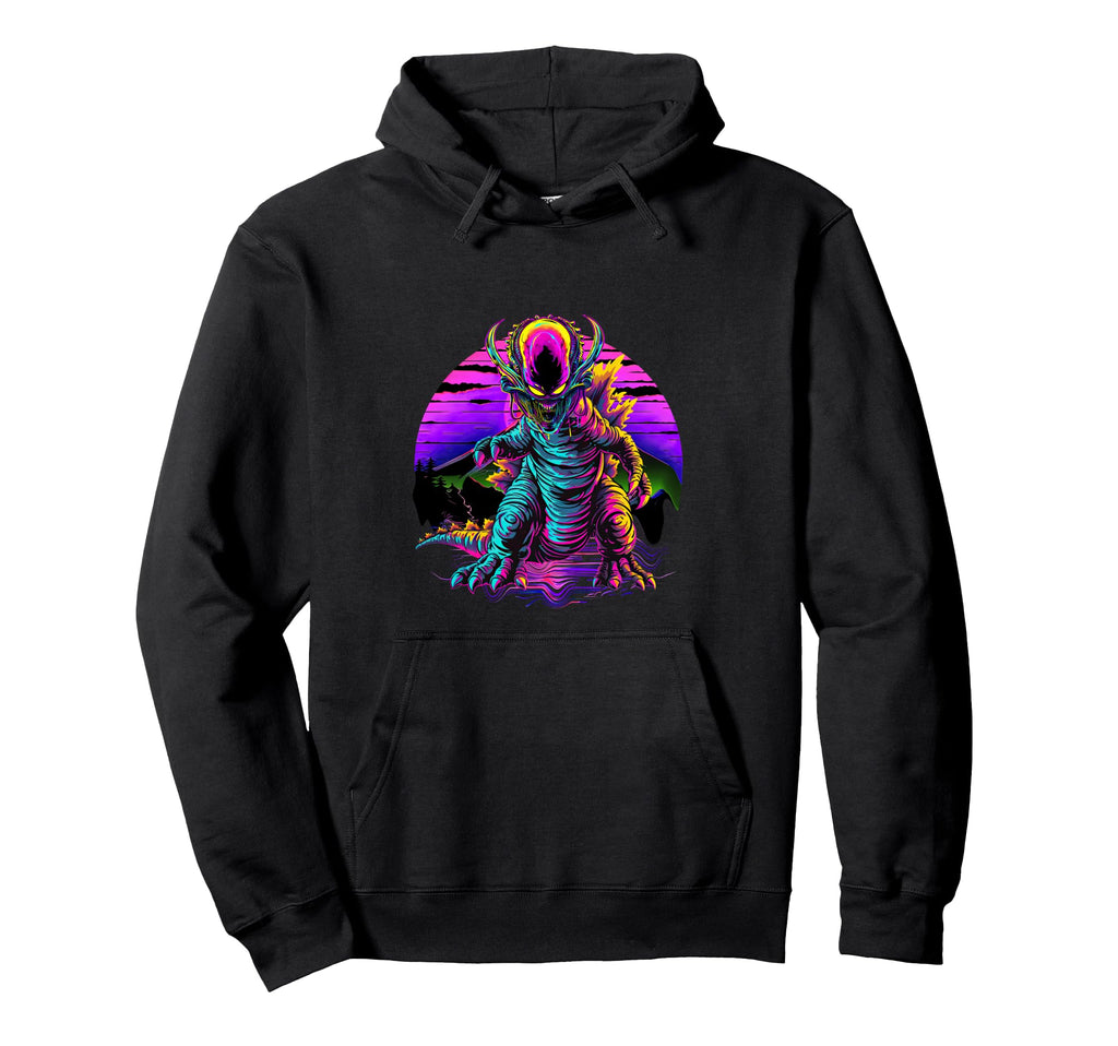 Funny Streetwear Synthwave 80S 90S Hoodie - Unique Graphic Unisex - T-Shirt, Sweatshirt, Hoodie