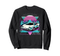 Synthwave Retrowave 80S Sports Car Sweatshirt - Graphic Print Unisex - T-Shirt, Sweatshirt, Hoodie
