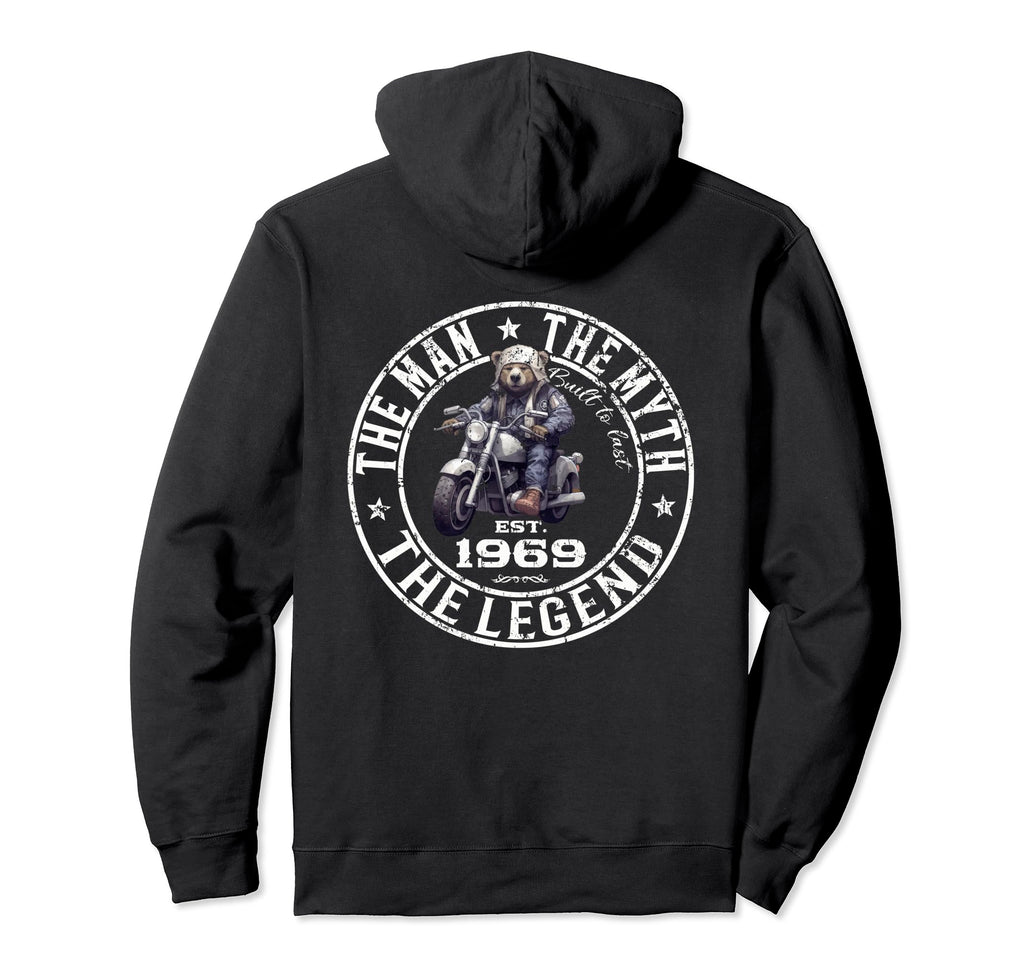 55Th Birthday Motorcycle Motorcyclist Hoodie - Novelty Apparel Men Women - T-Shirt, Sweatshirt, Hoodie