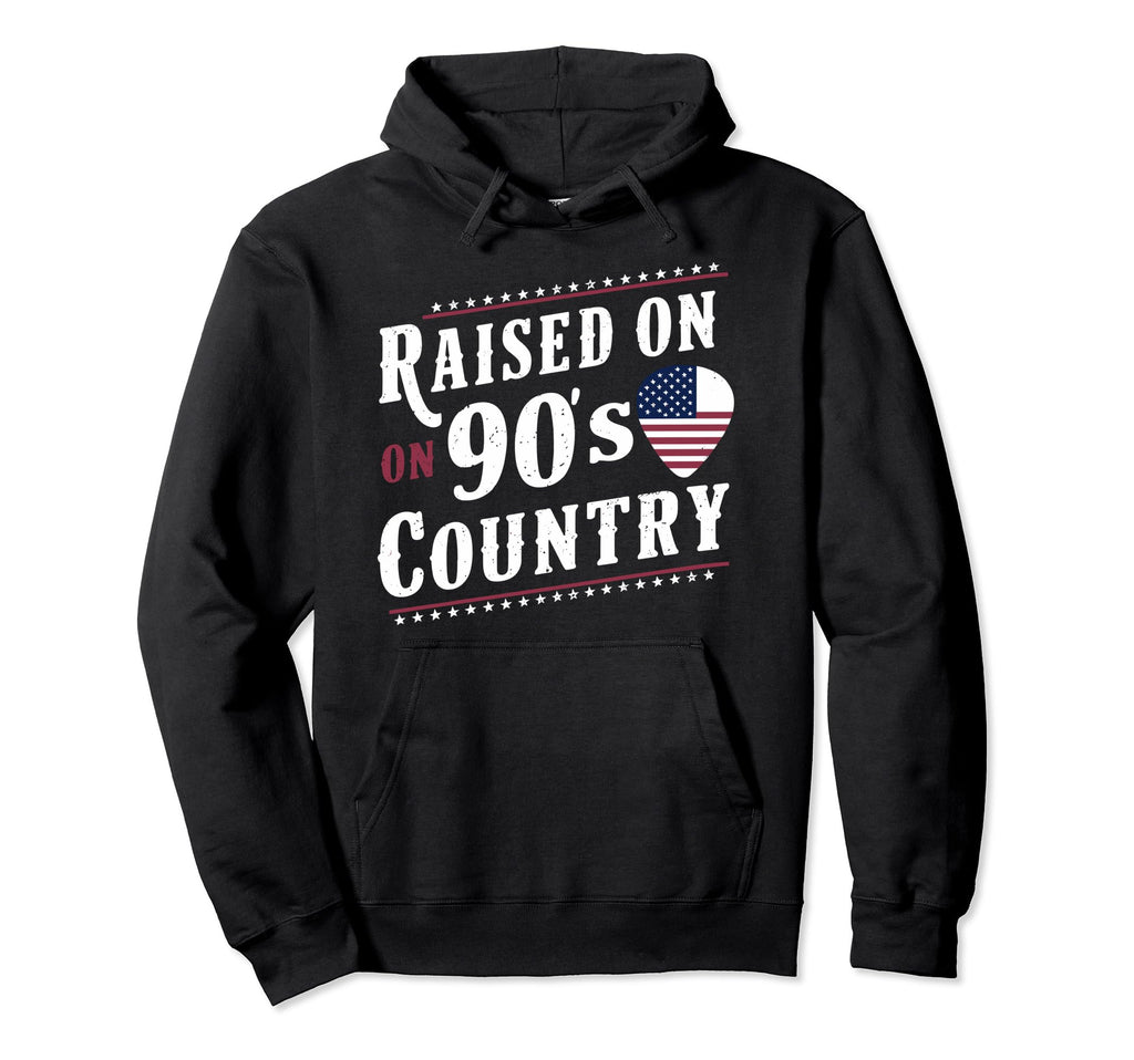 Raised 90S Country Nostalgia Usa 90S Hoodie - Trendy Graphic Men Women - T-Shirt, Sweatshirt, Hoodie