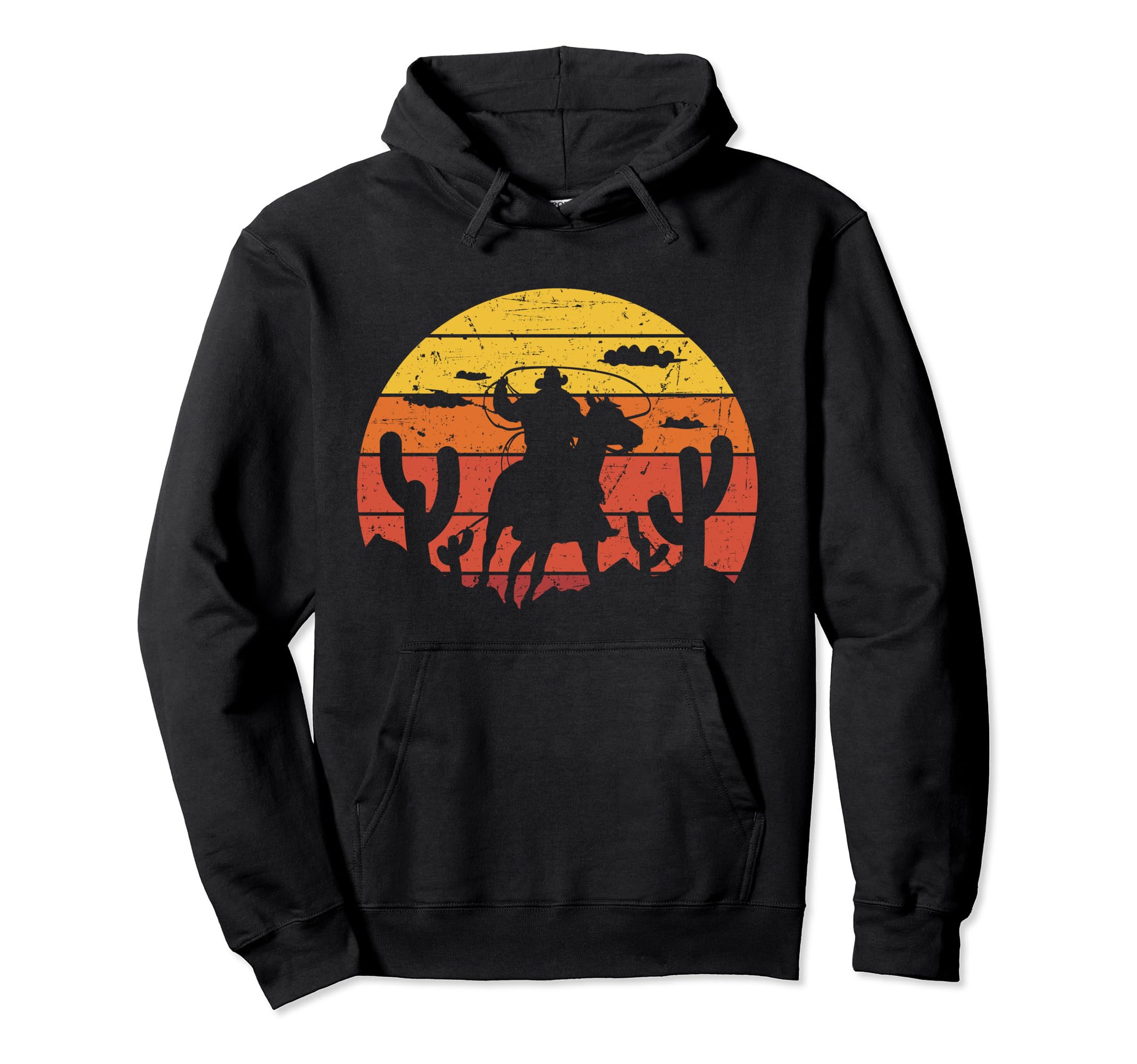 Saddle Western Cowboy Funny Item Hoodie - Fun Novelty Design for Adults - T-Shirt, Sweatshirt, Hoodie