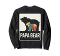 Proud Autism Dad Papa Bear Sweatshirt - Casual Everyday Wear for Adults - T-Shirt, Sweatshirt, Hoodie