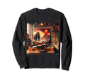 Fantasy Mammoth Vinyl Player Sweatshirt - Unique Graphic Unisex - T-Shirt, Sweatshirt, Hoodie