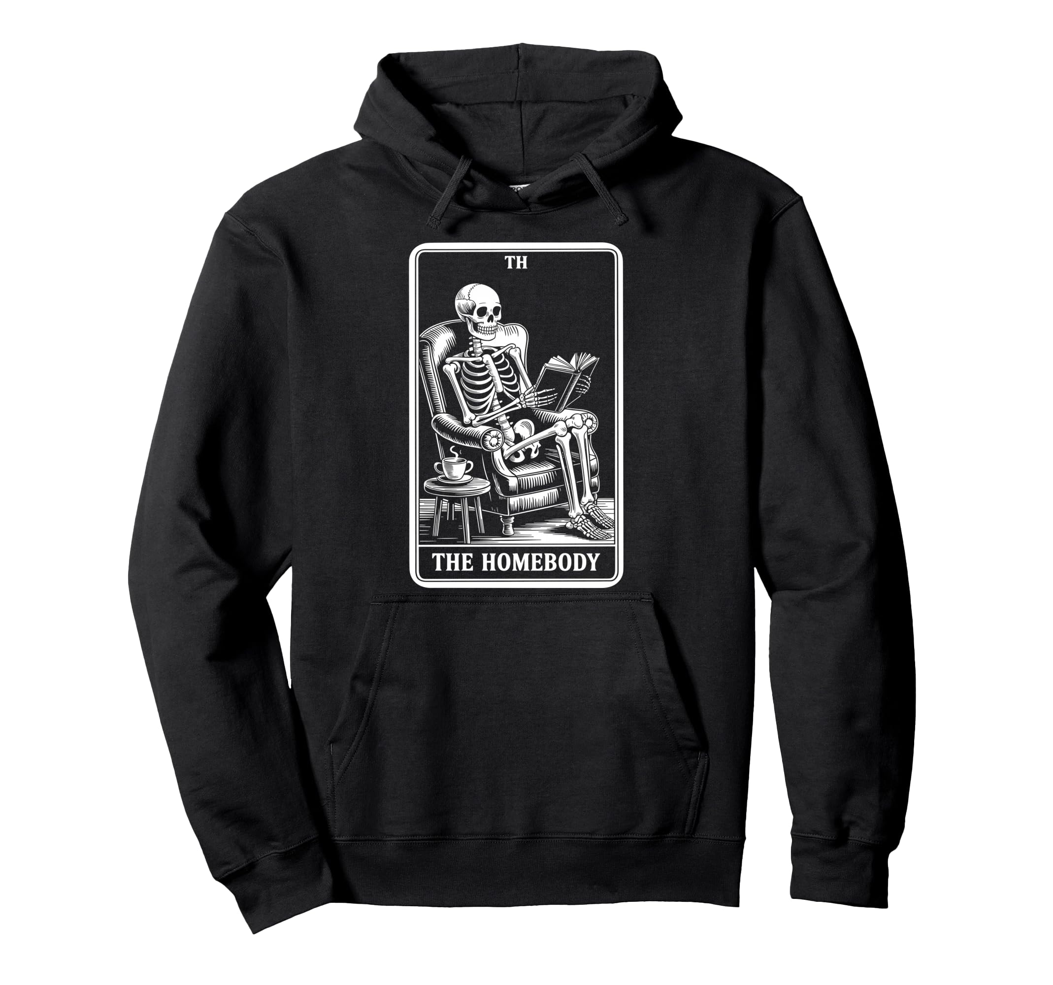Homebody Tarot Indoorsy Antisocial Hoodie - Novelty Apparel Men Women - T-Shirt, Sweatshirt, Hoodie