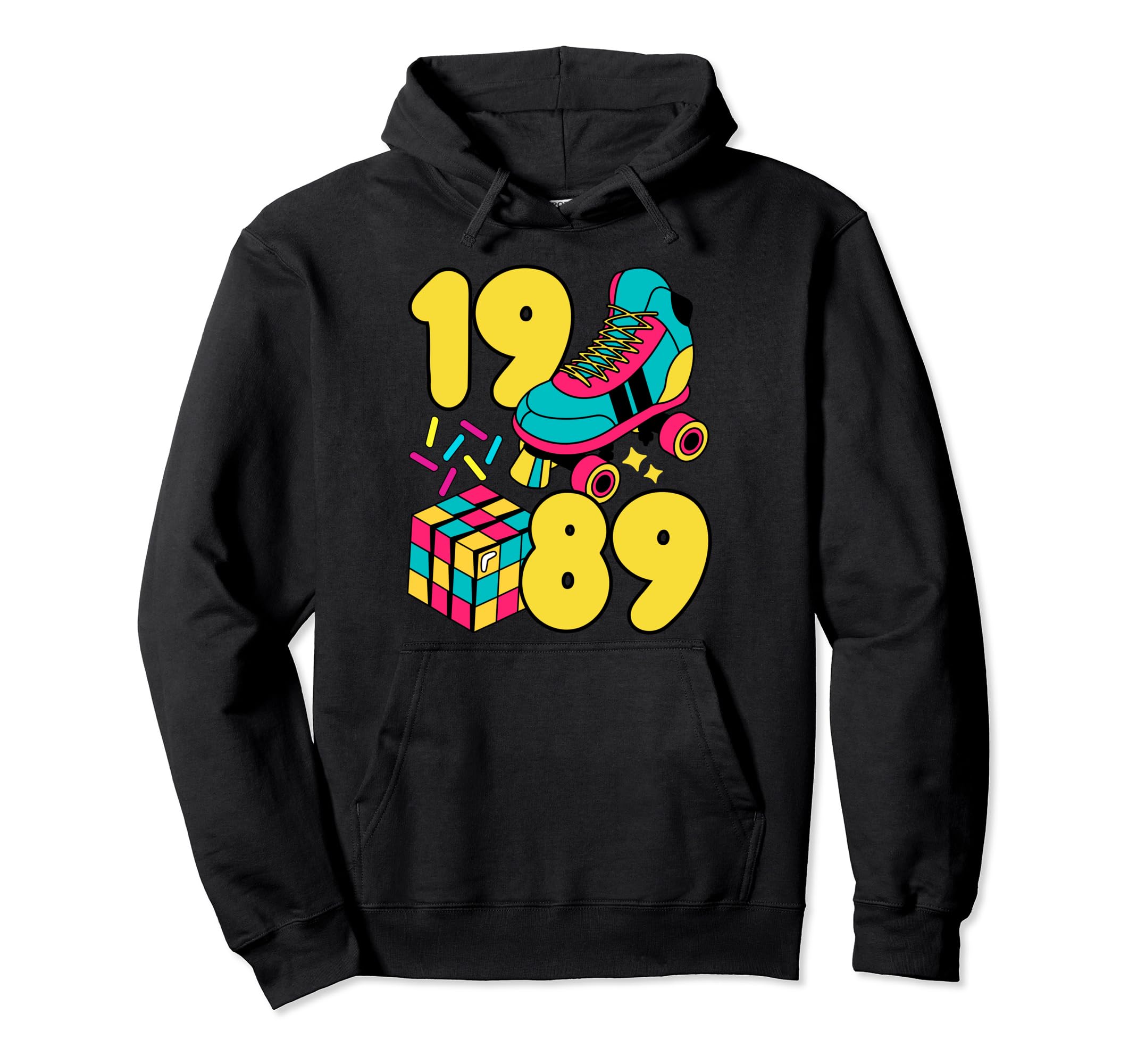 1989 Roller Rink 80S Night Nostalgia Hoodie - Unique Graphic for Adults - T-Shirt, Sweatshirt, Hoodie
