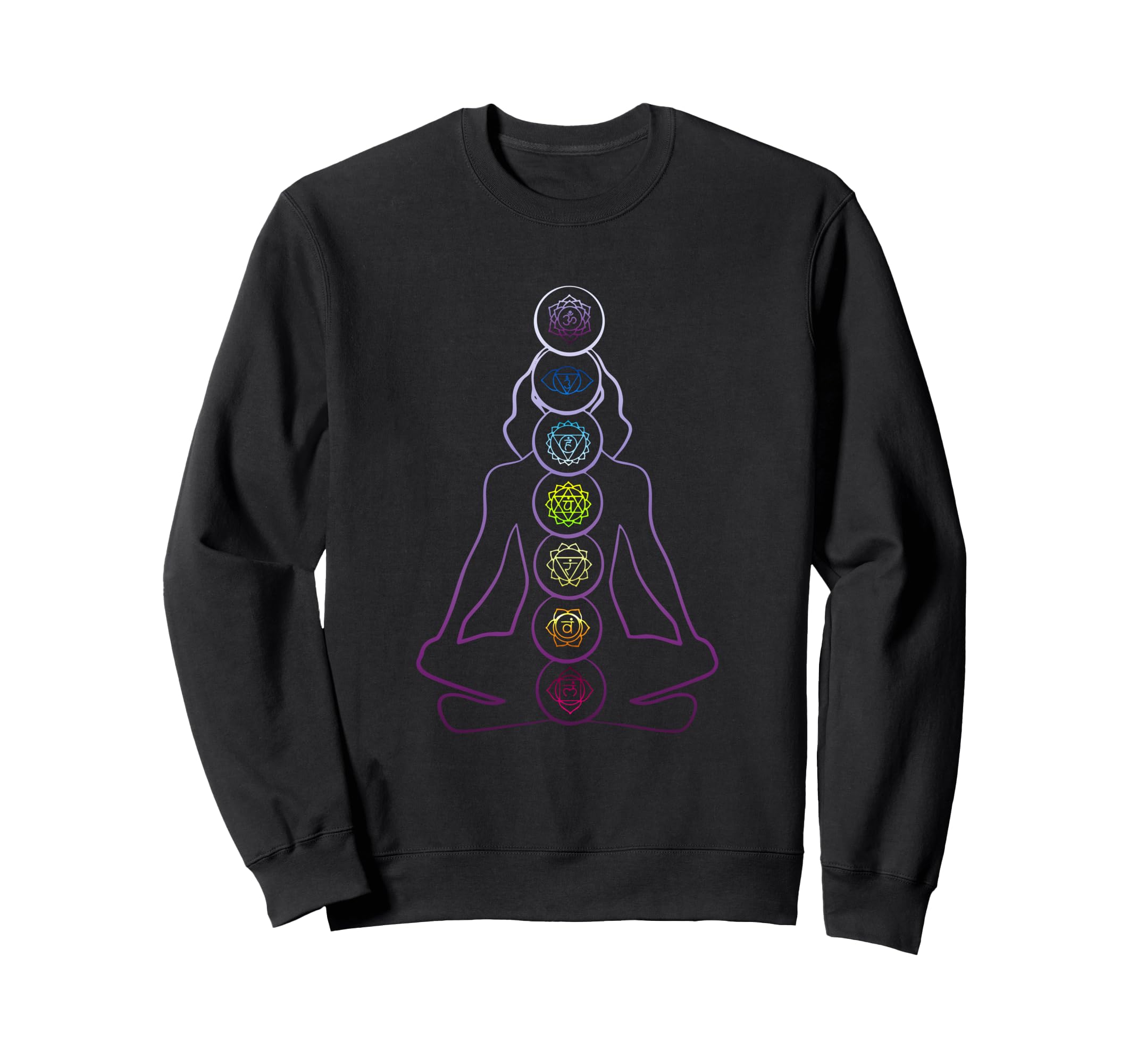 Chakra Zen Meditation Spiritual Sweatshirt - Unique Graphic Unisex - T-Shirt, Sweatshirt, Hoodie
