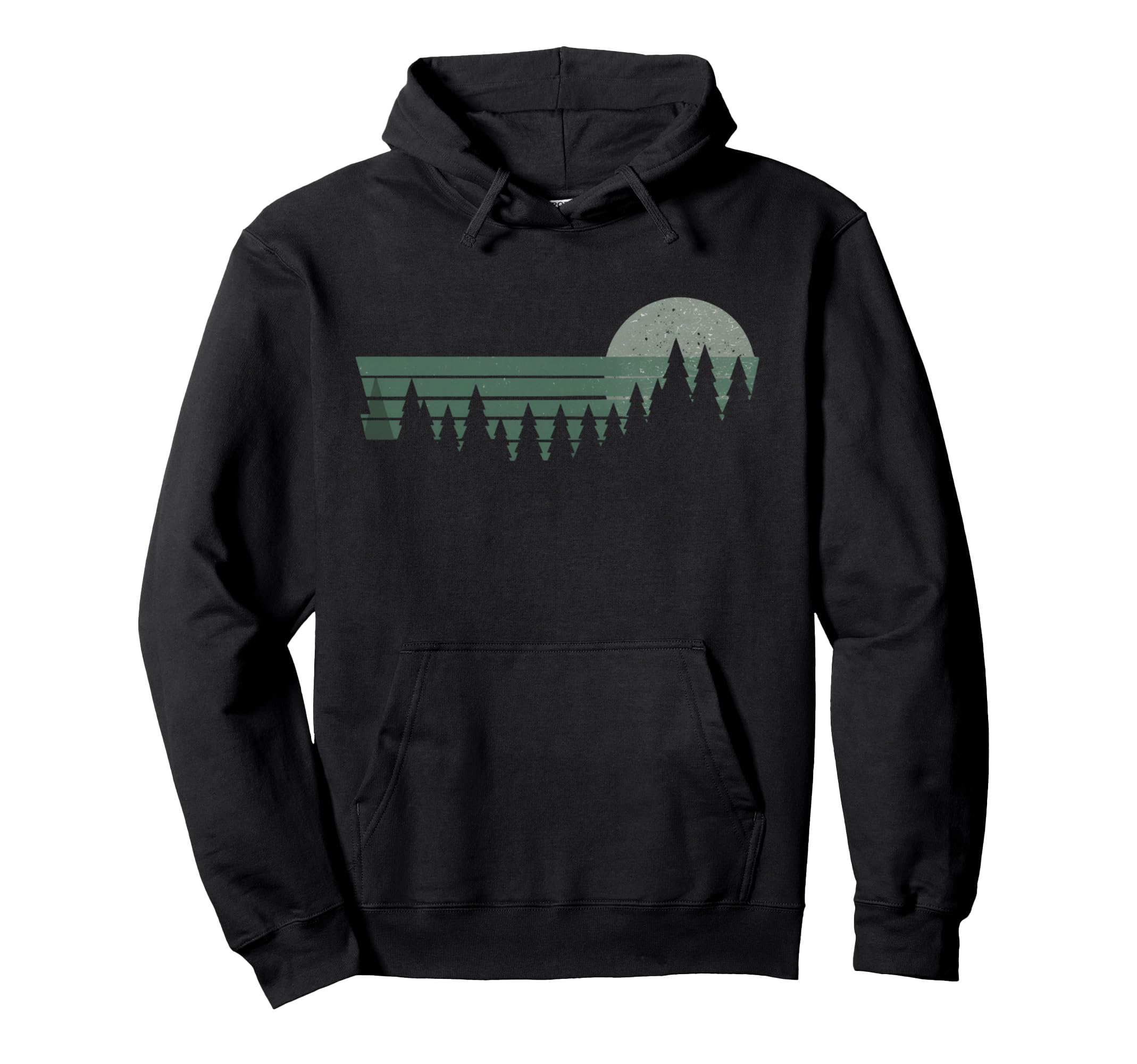 Wilderness Nature Forest Landscape Hoodie - Unique Graphic Unisex - T-Shirt, Sweatshirt, Hoodie