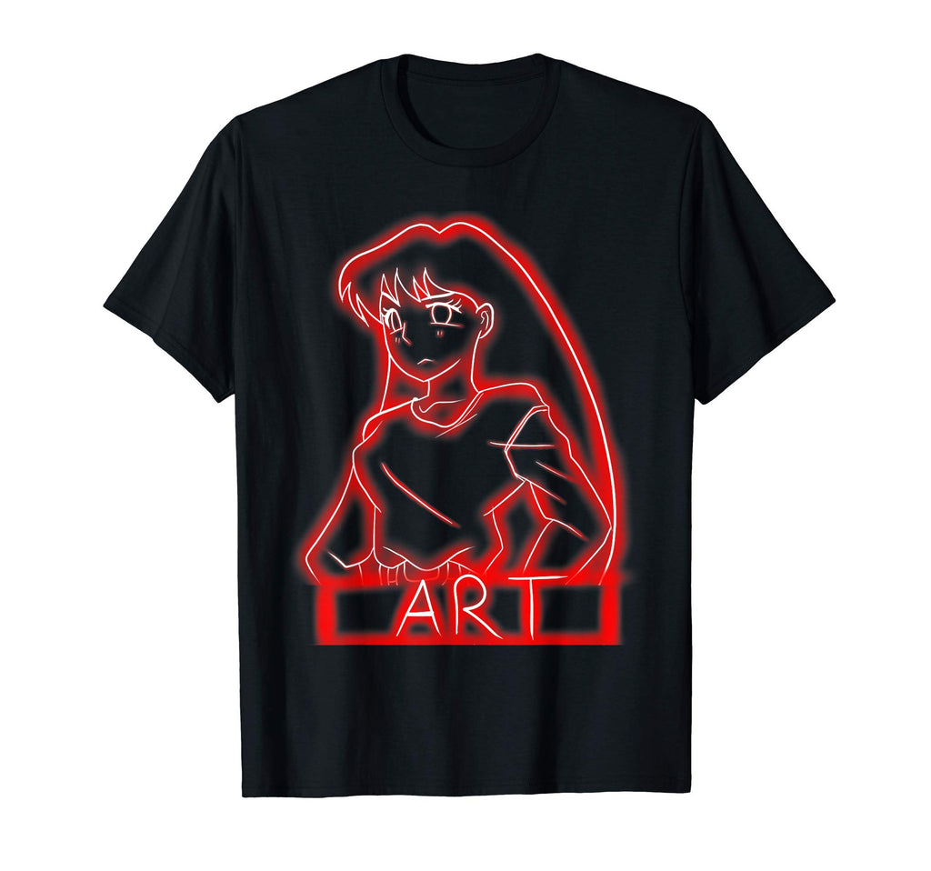 80S Neon Anime T-Shirt - Aesthetic Graphic Men Women - T-Shirt, Sweatshirt, Hoodie
