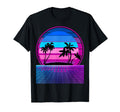 80S Vaporwave Palm Trees Sunset T-Shirt - Aesthetic Graphic Unisex - T-Shirt, Sweatshirt, Hoodie