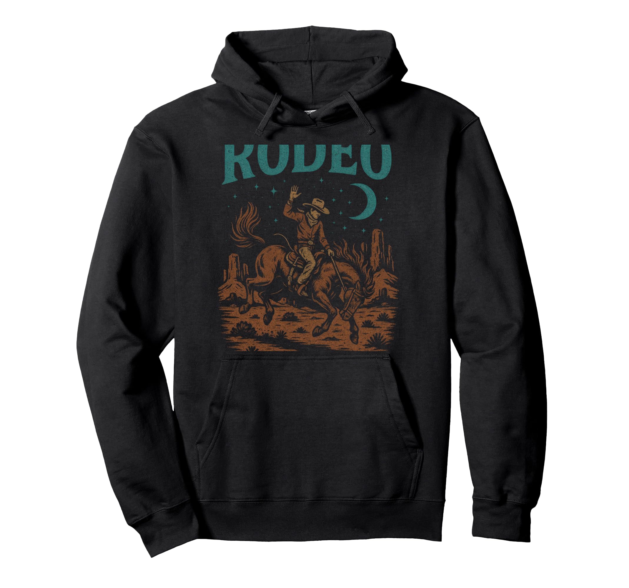 Rodeo Cowboy Horse Riding Hoodie - Trendy Graphic for Adults - T-Shirt, Sweatshirt, Hoodie