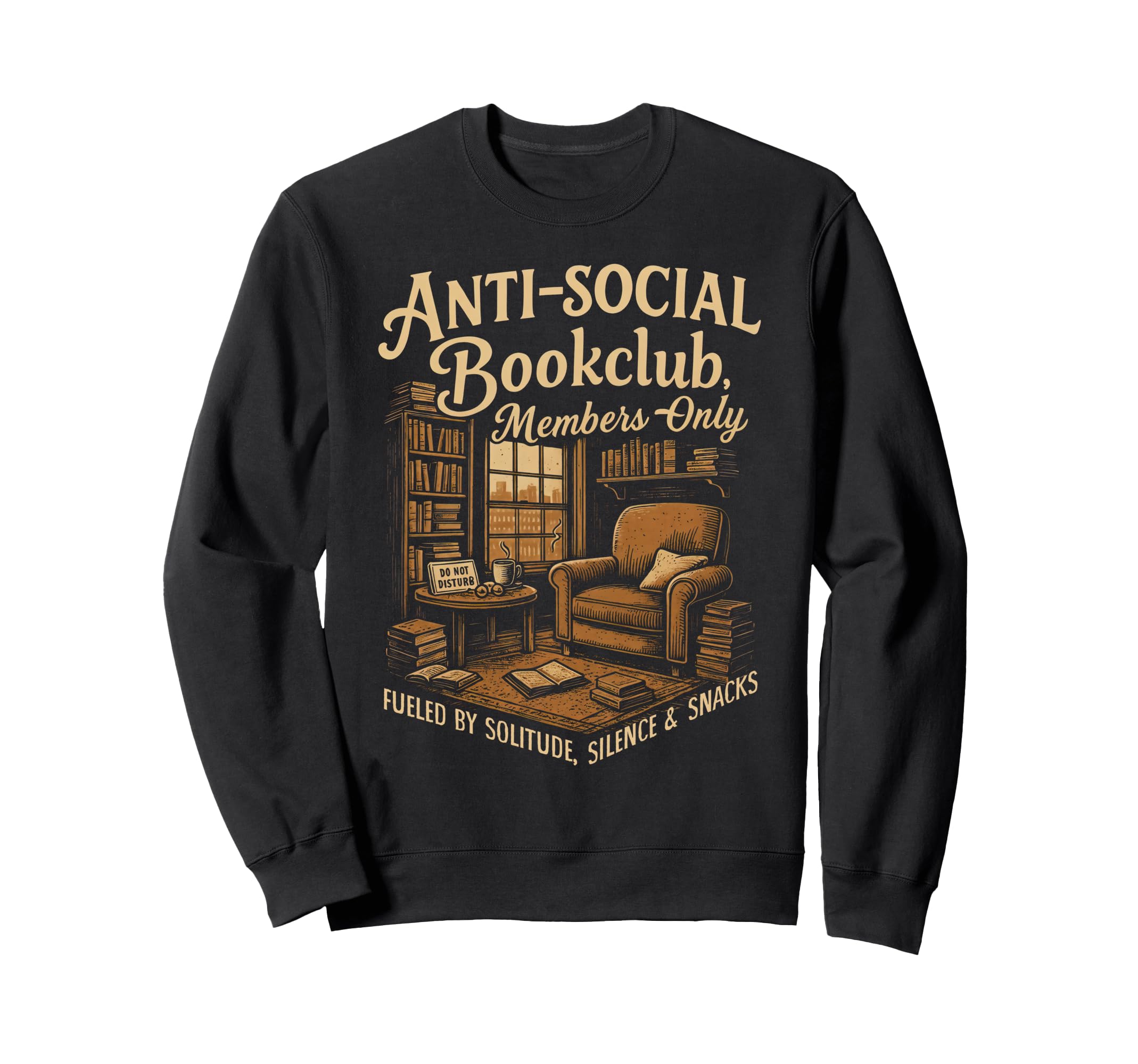 Reading Book Lover Reader Bookish Anti Sweatshirt - Unique Graphic Unisex - T-Shirt, Sweatshirt, Hoodie