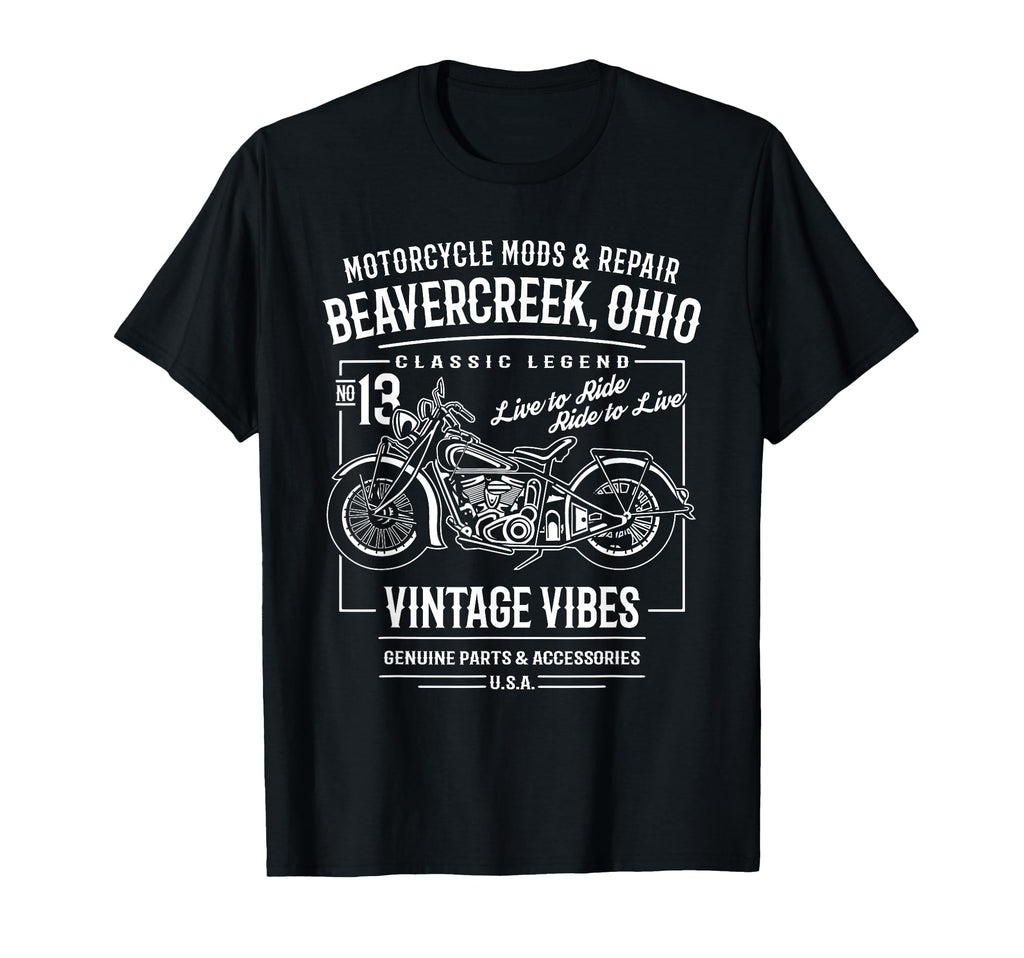 Beavercreek Oh Usa Motorcycle T-Shirt - Streetwear Style Unisex - T-Shirt, Sweatshirt, Hoodie
