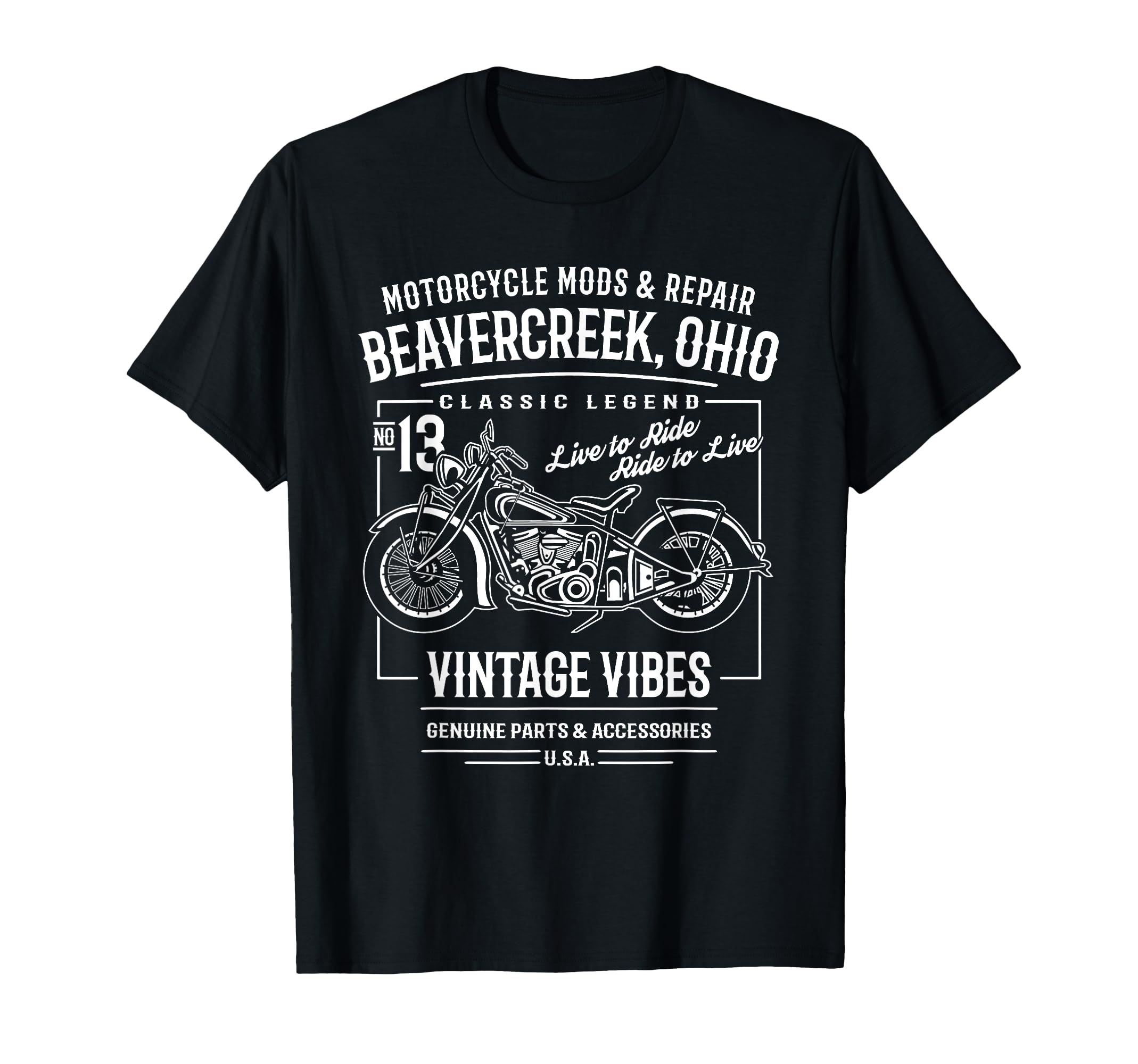 Beavercreek Oh Usa Motorcycle T-Shirt - Streetwear Style Unisex - T-Shirt, Sweatshirt, Hoodie