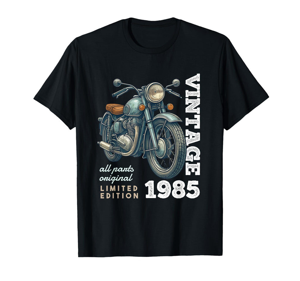 1985 40 Years Old Motorcycle 40Th T-Shirt - Trendy Graphic Men Women - T-Shirt, Sweatshirt, Hoodie