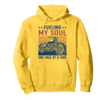 Fueling My Soul One Mile Time Motorcycle Hoodie - Streetwear Style Unisex - T-Shirt, Sweatshirt, Hoodie