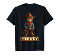 Meowdy Funny Country Side Cat Hat T-Shirt - Graphic Print for Adults - T-Shirt, Sweatshirt, Hoodie