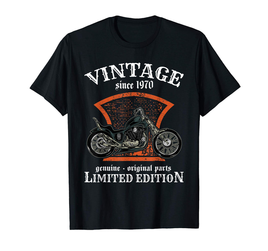 Since 1970 Biker Motorcycle Gift T-Shirt - Trendy Graphic Unisex - T-Shirt, Sweatshirt, Hoodie