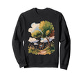 Romantic Garden Swing Art Scene Sweatshirt - Trendy Graphic Men Women - T-Shirt, Sweatshirt, Hoodie
