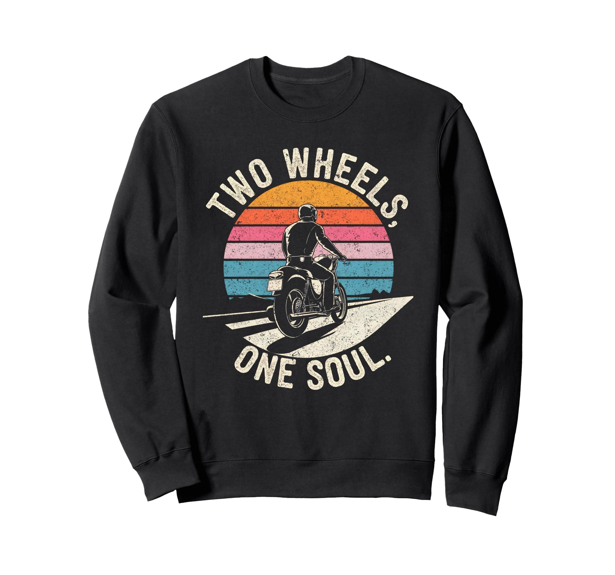 Motorcycle Rider Biker Sweatshirt - Minimalist Print Unisex - T-Shirt, Sweatshirt, Hoodie