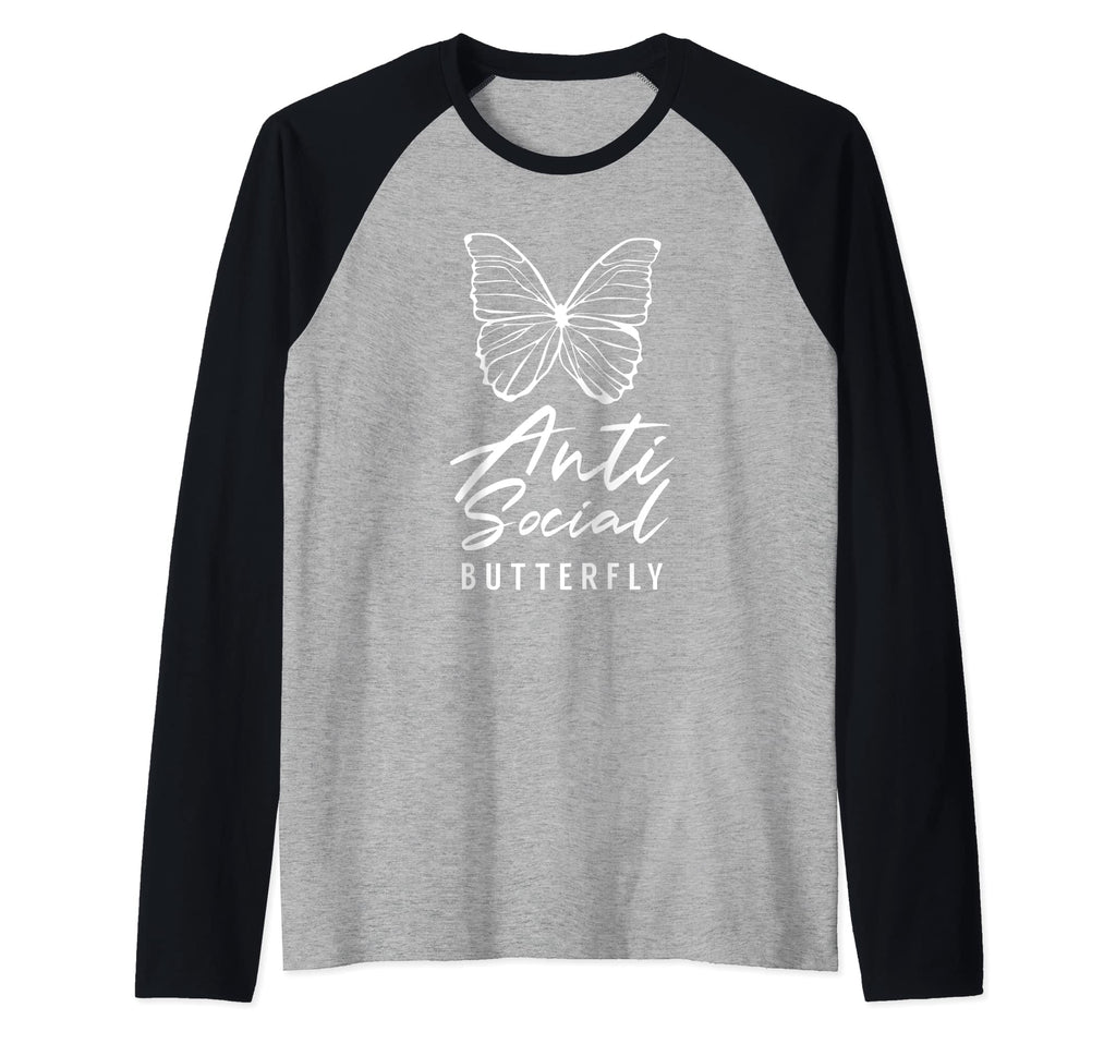 Anti Social Butterfly Shy Sweatshirt - Custom Art Print Men Women - T-Shirt, Sweatshirt, Hoodie