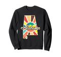 Alabama Pride State Outline Sweatshirt - Fun Novelty Design Unisex - T-Shirt, Sweatshirt, Hoodie