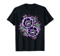 Purple Rose Traditional Tattoo Flash T-Shirt - Trendy Graphic Men Women - T-Shirt, Sweatshirt, Hoodie