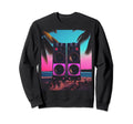 Vaporwave Stereo Speakers 80S Sweatshirt - Fun Novelty Design Men Women - T-Shirt, Sweatshirt, Hoodie