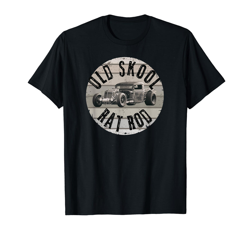 Old School Rat Rod Hot Rod Show Or Drag T-Shirt - Minimalist Print Unisex - T-Shirt, Sweatshirt, Hoodie