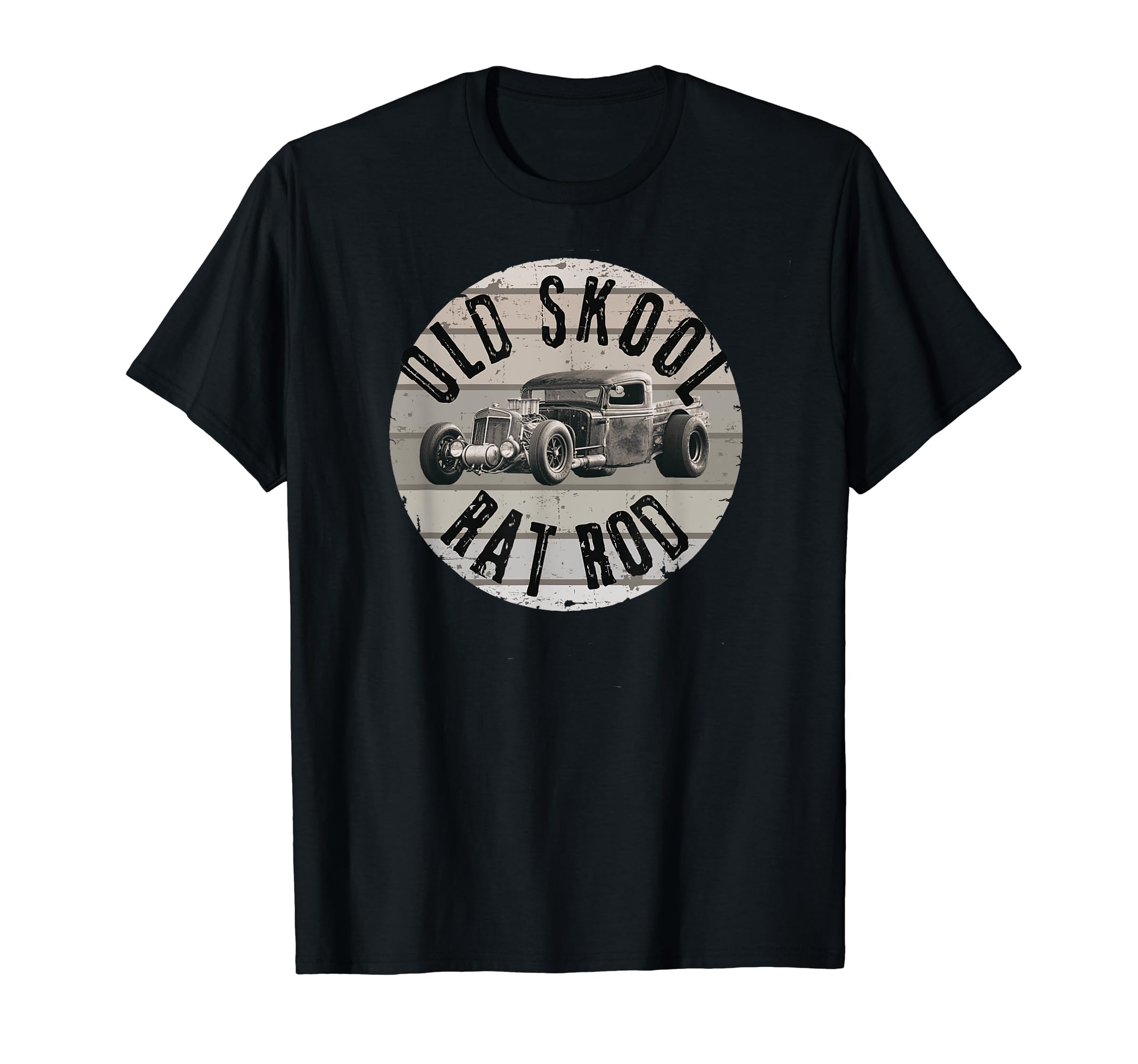 Old School Rat Rod Hot Rod Show Or Drag T-Shirt - Minimalist Print Unisex - T-Shirt, Sweatshirt, Hoodie