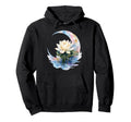 Funny Yoga Lotus Flower Meditation Hoodie - Unique Graphic Men Women - T-Shirt, Sweatshirt, Hoodie