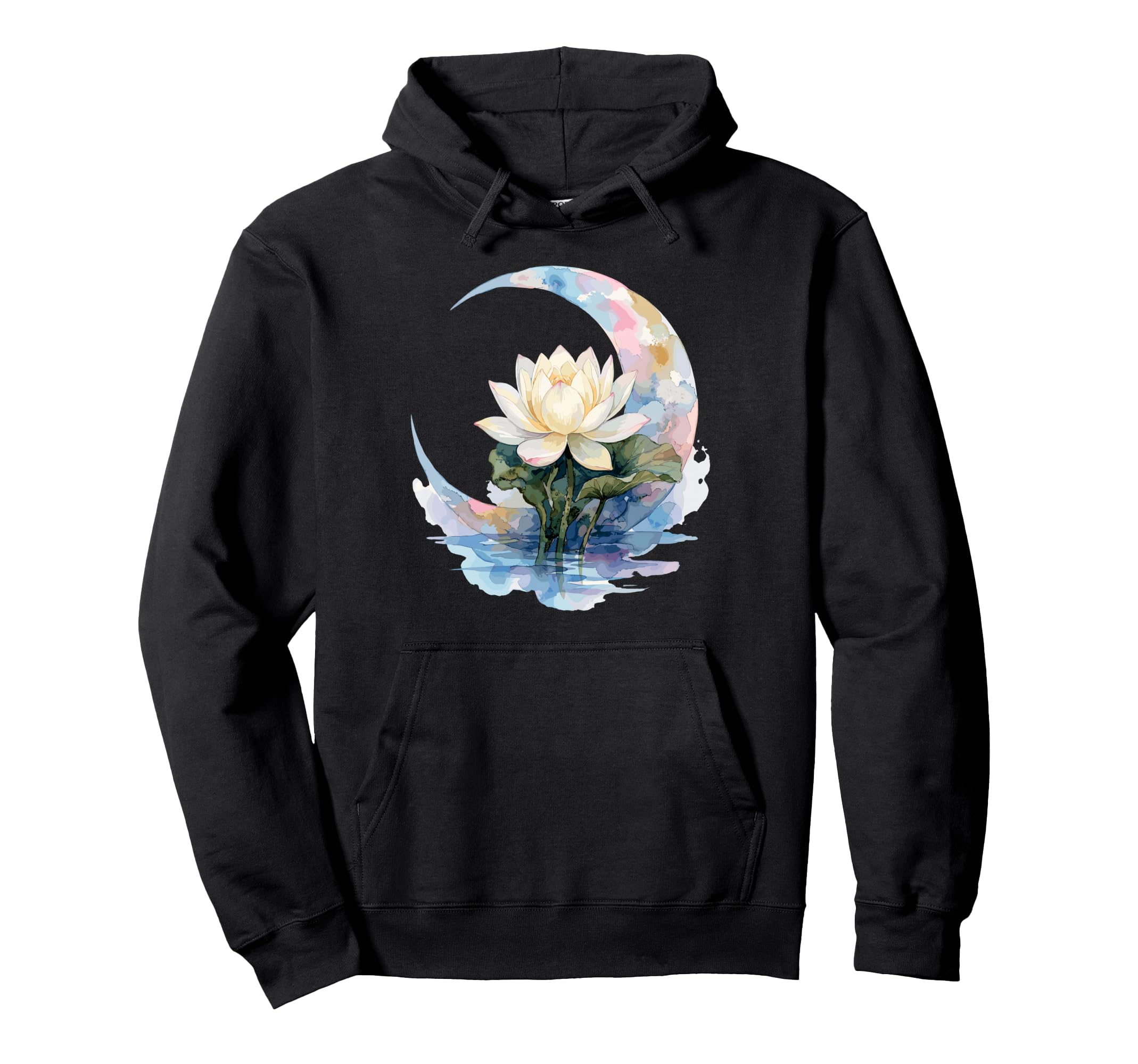 Funny Yoga Lotus Flower Meditation Hoodie - Unique Graphic Men Women - T-Shirt, Sweatshirt, Hoodie