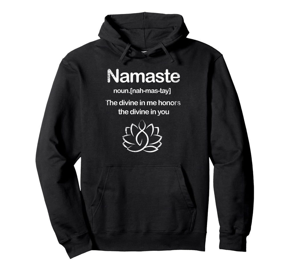 Namaste Divine Me Honors Divine You Hoodie - Aesthetic Graphic for Adults - T-Shirt, Sweatshirt, Hoodie