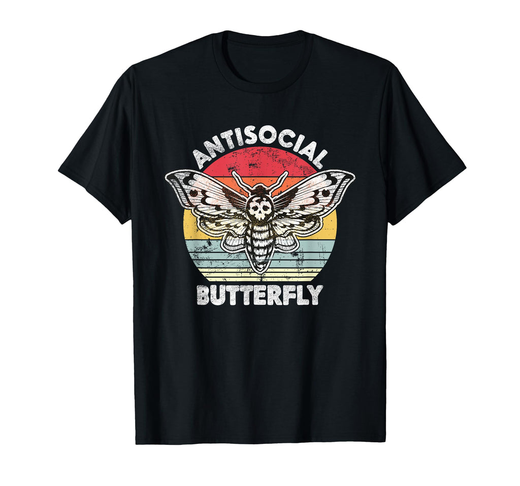 Antisocial Butterfly Funny Introvert T-Shirt - Trendy Graphic Men Women - T-Shirt, Sweatshirt, Hoodie