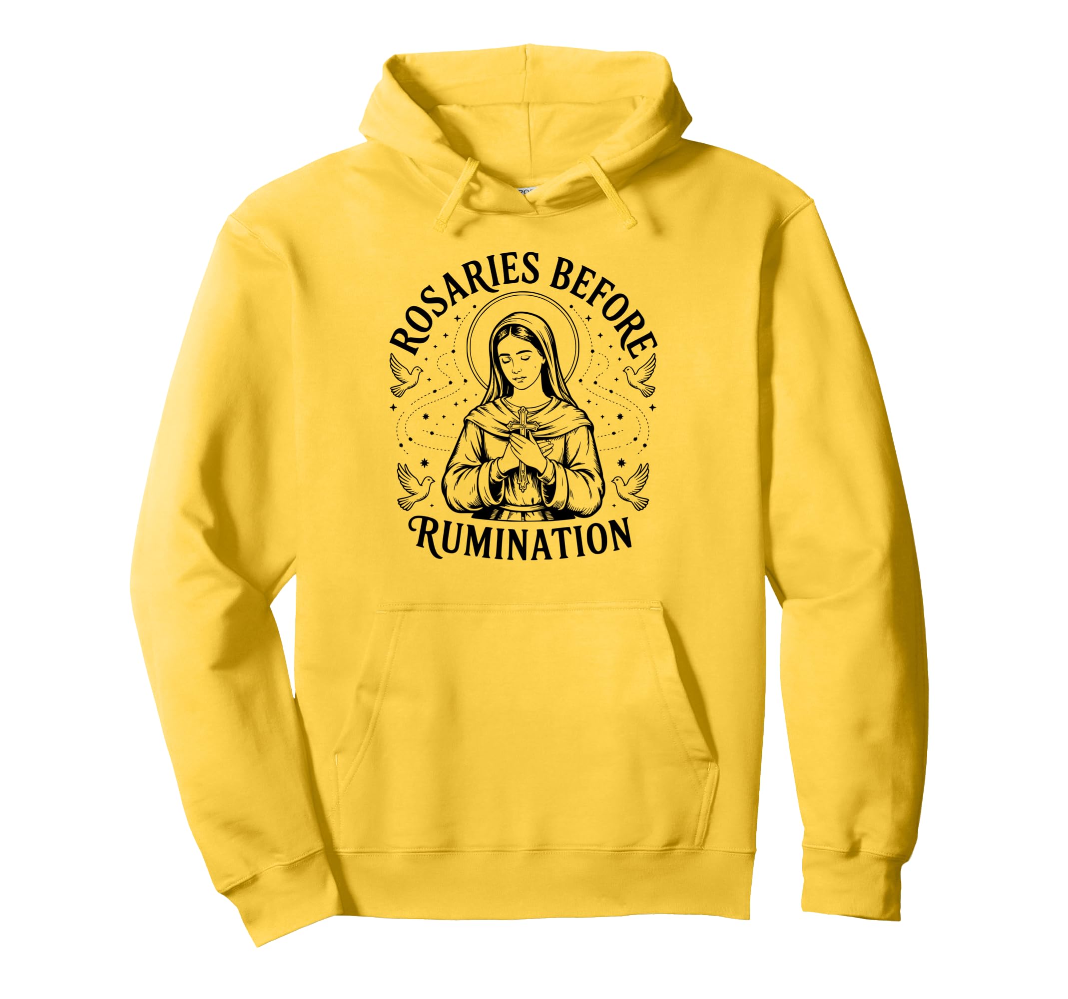 St Dymphna Rosaries Before Rumination Hoodie - Graphic Print Men Women - T-Shirt, Sweatshirt, Hoodie