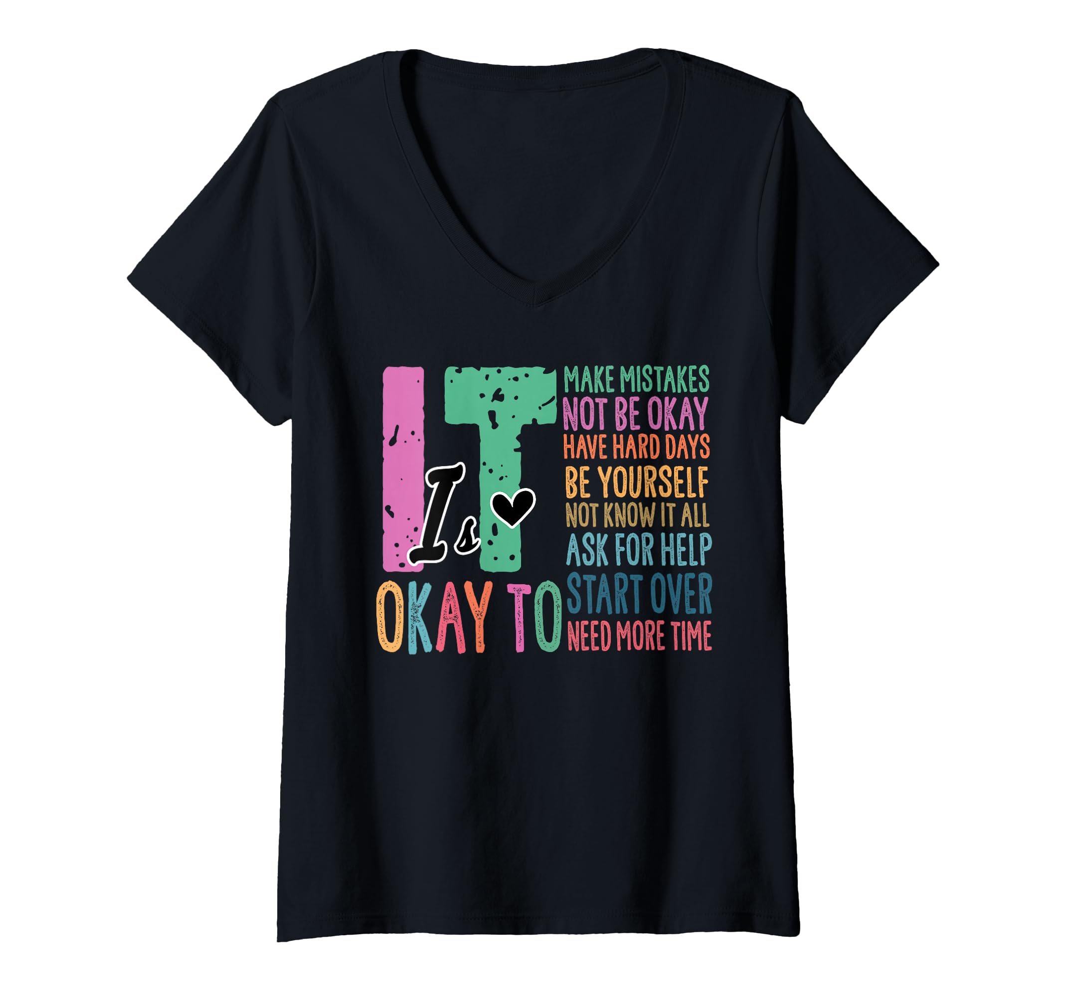 Womens Its Ok To Make Mistakes Not T-Shirt - Trendy Graphic for Adults - T-Shirt, Sweatshirt, Hoodie