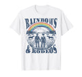 Rainbows Rodeos Western Gay T-Shirt - Casual Everyday Wear Men Women - T-Shirt, Sweatshirt, Hoodie