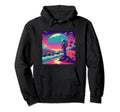 Synthwave Astronaut Beach 1980S Hoodie - Trendy Graphic Men Women - T-Shirt, Sweatshirt, Hoodie
