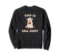 Bull Sheet Ghost Western Halloween Sweatshirt - Minimalist Print Unisex - T-Shirt, Sweatshirt, Hoodie