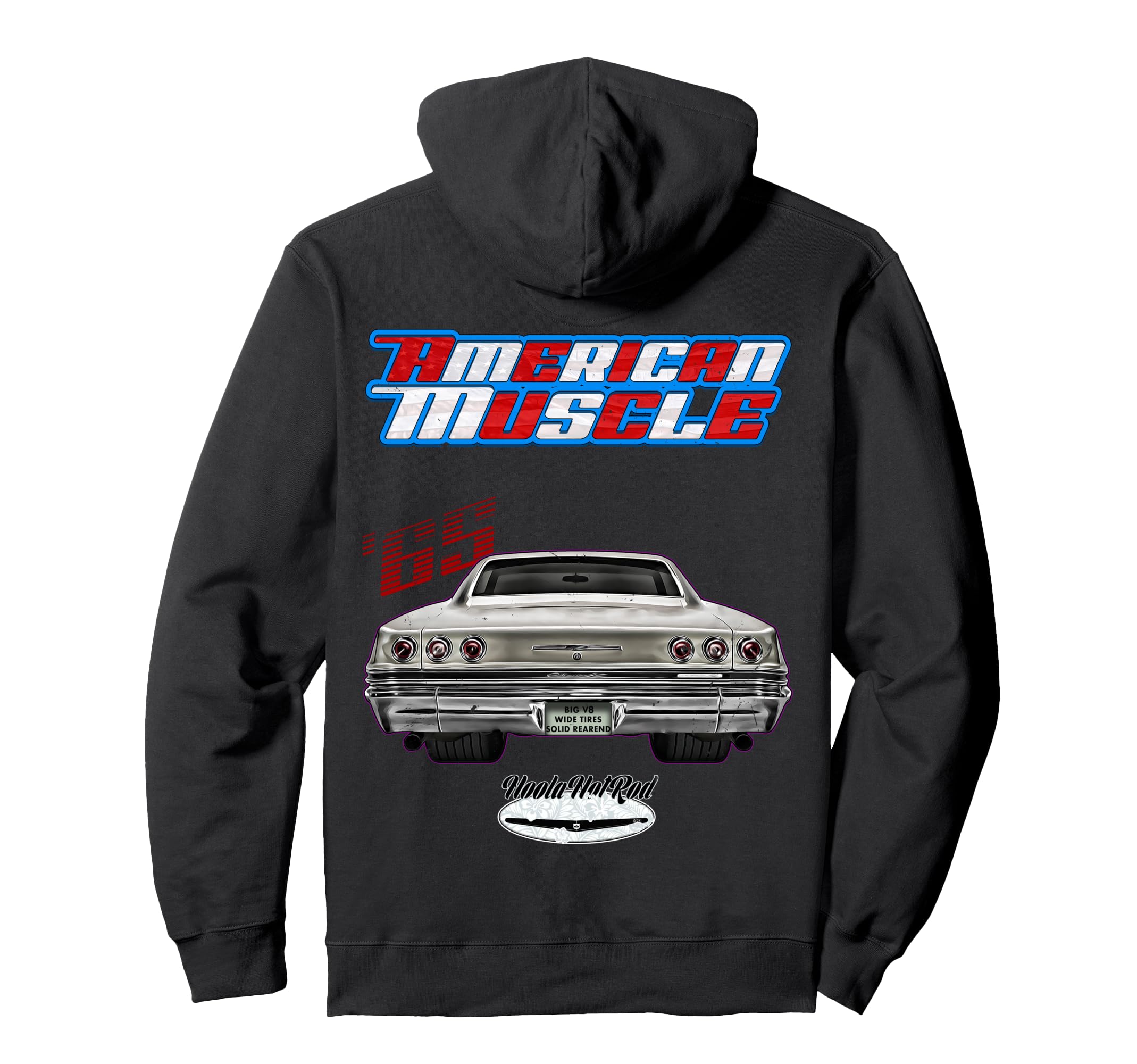 1965 65 Hotrod Impala Biscayne Del Ray Hoodie - Aesthetic Graphic Unisex - T-Shirt, Sweatshirt, Hoodie