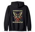 Antisocial Butterfly Gift Hoodie - Custom Art Print Men Women - T-Shirt, Sweatshirt, Hoodie