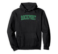 Rockport Tx Distressed Green Varsity Hoodie - Minimalist Print for Adults - T-Shirt, Sweatshirt, Hoodie