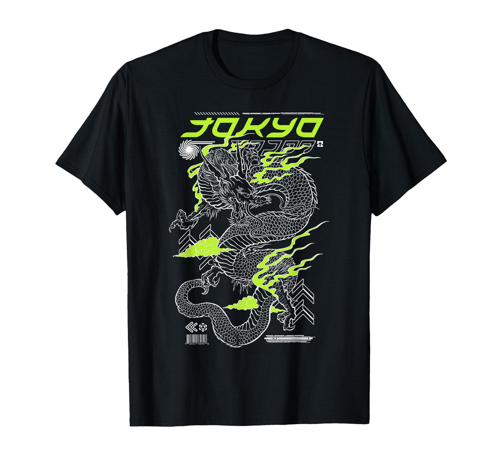 Japanese Dragon Japan Asian T-Shirt - Aesthetic Graphic Men Women - T-Shirt, Sweatshirt, Hoodie